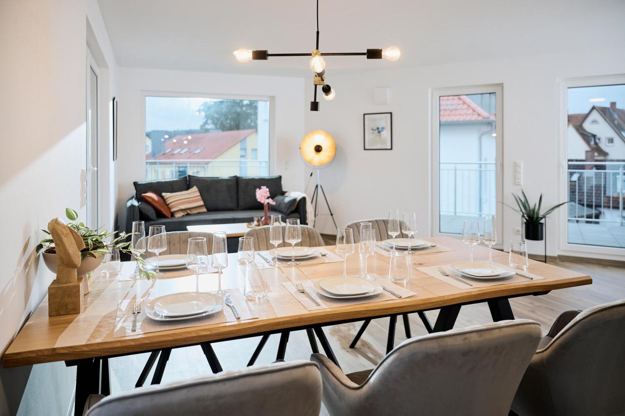 Moderne Apartments Mit Highspeed-Wlan Und Gratis-Tiefgarage Ihr Perfekter Rueckzugsort Nahe Dem Zentrum Und Der Therme I Barrierearm Bad Kissingen Zewnętrze zdjęcie